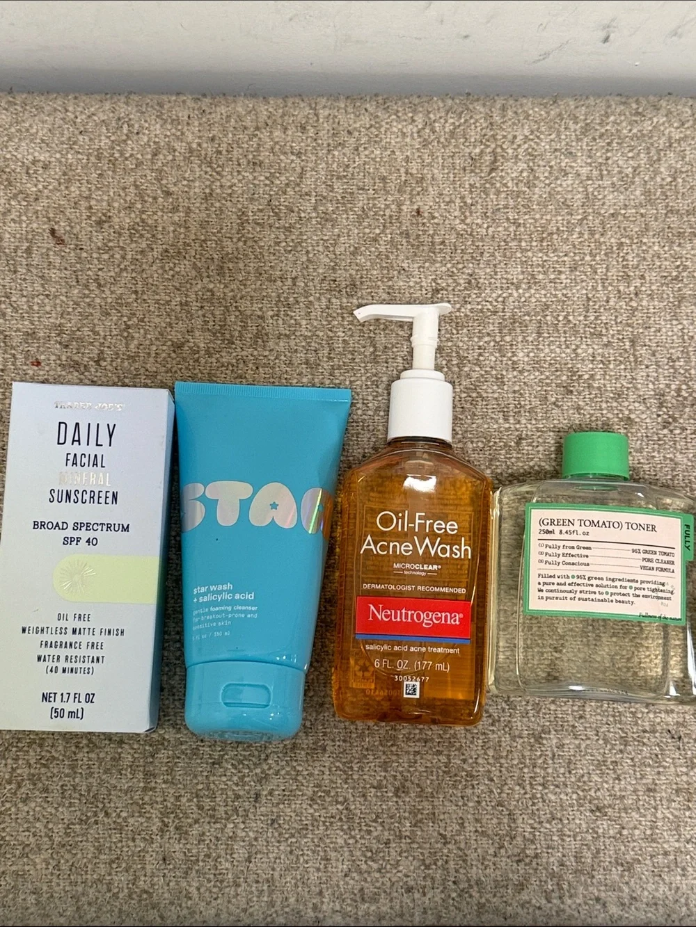 Face Wash, Toner, & SPF Bundle